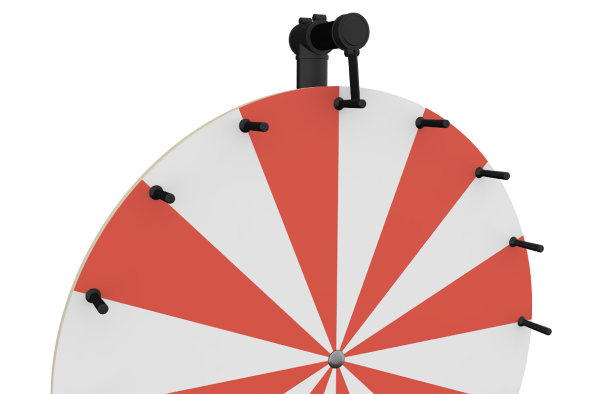 Roue de la fortune en PVC – vue avant